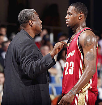 A veteran coach, Paul Silas is happy to lay down the law to his prodigy.